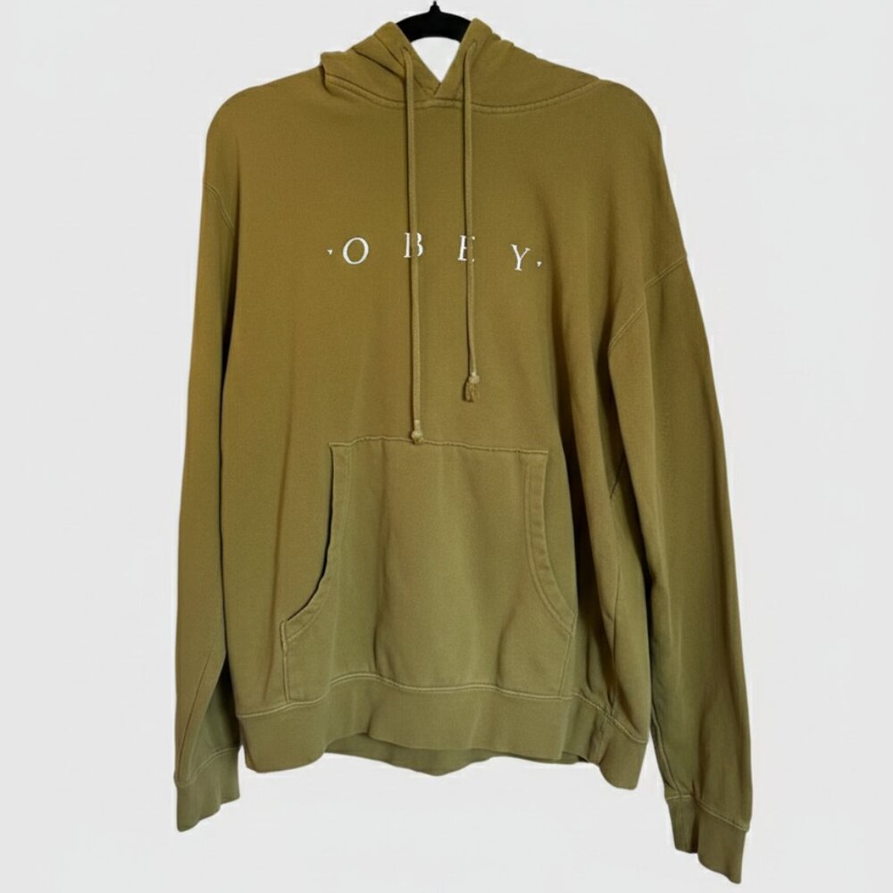 Obey - Original Crew Hoodie Dusty Gold Medium